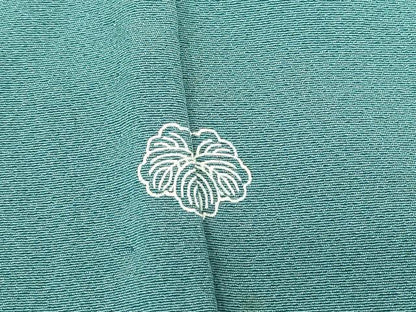 平和屋着物▽上質な小紋　単衣　友禅　菊唐草文　正絹　逸品　DABE4652az