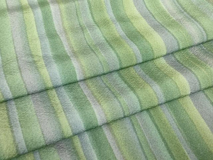 平和屋着物▽上質な小紋　単衣　縞　正絹　逸品　DABE4659az
