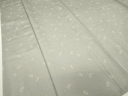 平和屋着物▽上質な小紋　単衣　ペイズリー柄　金彩　正絹　逸品　DABE4660az