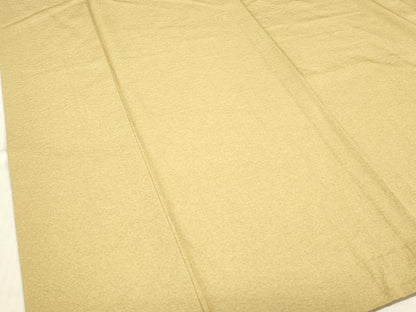平和屋着物▽上質な色無地　単衣　飴色　正絹　逸品　DABE4669az