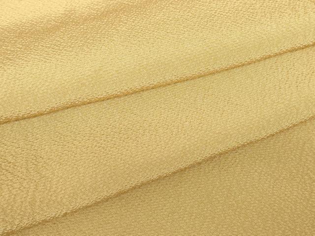平和屋着物▽上質な色無地　単衣　飴色　正絹　逸品DABE4670az