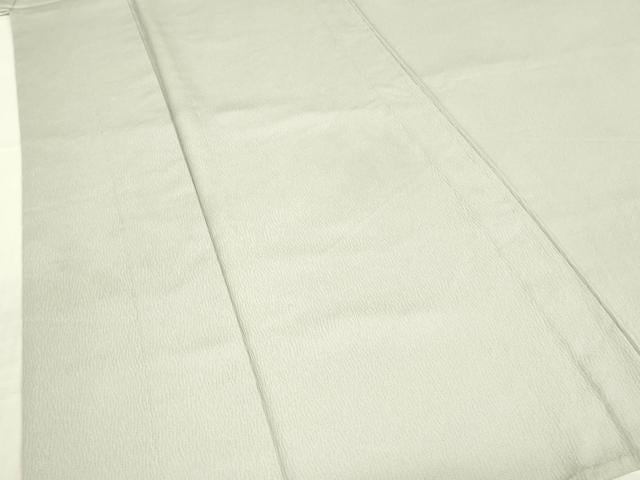 平和屋着物▽上質な色無地　単衣　白鼠色　阪急百貨扱い　正絹　逸品　DABE4676az