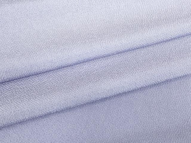 平和屋着物▽上質な色無地　単衣　藤紫色　鬼しぼ縮緬　正絹　逸品　DABE4678az