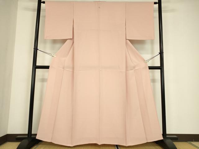 平和屋着物▽上質な色無地　単衣　虹色　正絹　逸品　DABE4681az