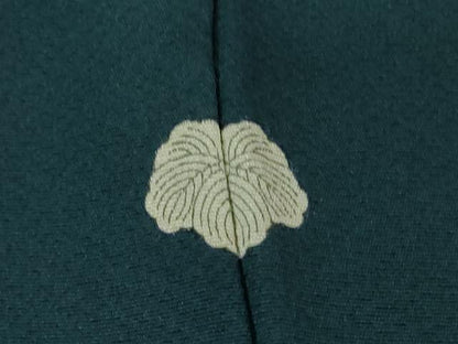 平和屋着物▽加賀の松染　梶山 伸監修　色無地　単衣　褐返色　正絹　逸品　DABE4689az