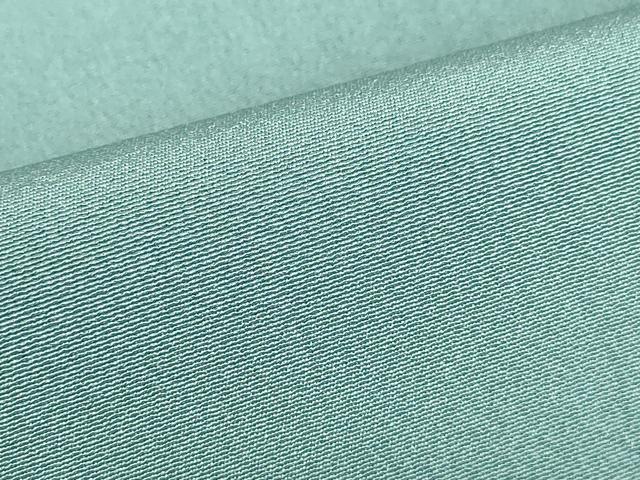 平和屋着物▽上質な色無地　単衣　ワンポイント　浅縹色　正絹　逸品　DABE4690az