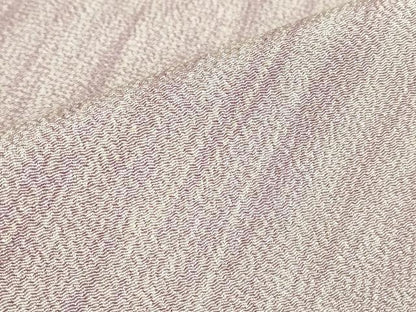 平和屋着物▽上質な小紋　単衣　作家物　斜線文　鬼しぼ縮緬　正絹　逸品　DABE4696az