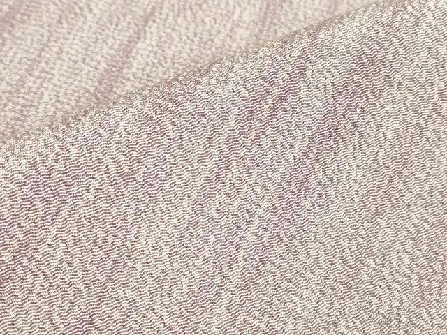 平和屋着物▽上質な小紋　単衣　作家物　斜線文　鬼しぼ縮緬　正絹　逸品　DABE4696az