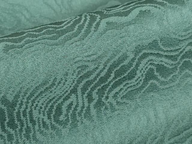 平和屋着物▽上質な色無地　単衣　流水地紋　高麗納戸色　正絹　逸品　未使用　DABE4713az