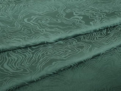 平和屋着物▽上質な色無地　単衣　流水地紋　高麗納戸色　正絹　逸品　未使用　DABE4713az