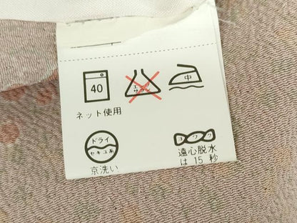 平和屋着物▽小紋　単衣　舞梅文　洗える着物　未使用　DABE4719az