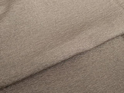 平和屋着物▽上質な色無地　単衣　樺茶色　正絹　逸品　DABE4720az