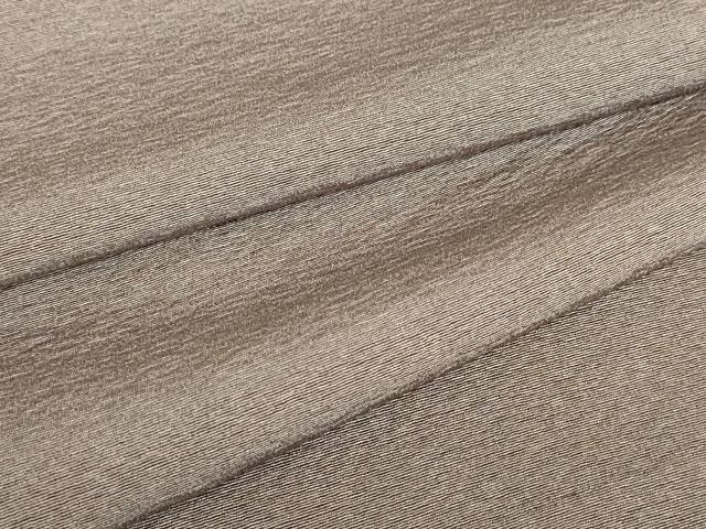 平和屋着物▽上質な色無地　単衣　樺茶色　正絹　逸品　DABE4720az