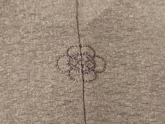 平和屋着物▽上質な色無地　単衣　樺茶色　正絹　逸品　DABE4720az