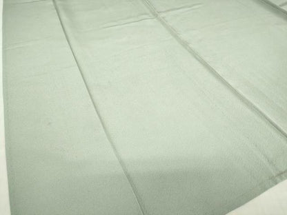 平和屋着物▽上質な色無地　単衣　柳鼠色　正絹　逸品　DABE4727az
