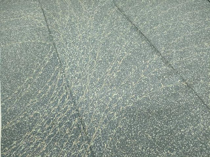 平和屋着物▽訪問着　単衣　草葉文　正絹　逸品　DABE4731az