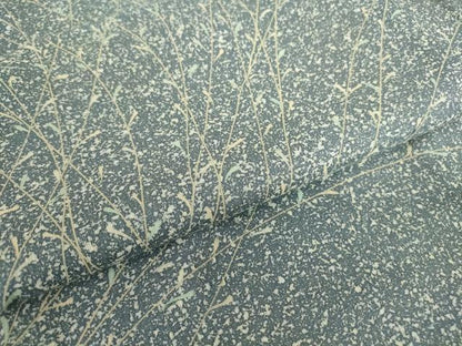 平和屋着物▽訪問着　単衣　草葉文　正絹　逸品　DABE4731az