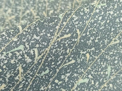 平和屋着物▽訪問着　単衣　草葉文　正絹　逸品　DABE4731az