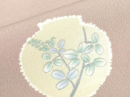 平和屋着物▽小紋　単衣　花丸文　洗える着物　DABE4741az