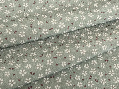 平和屋着物▽小紋　単衣　小花　洗える着物　DABE4742az