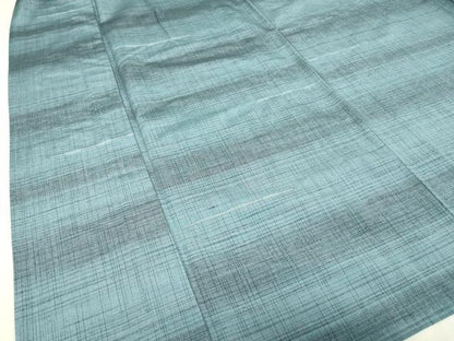 平和屋着物▽上質な紬　単衣　霞横段文　正絹　逸品　DABE4796az