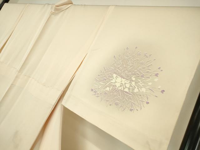 平和屋着物▽訪問着　単衣　草花文　暈し染め　正絹　逸品　DABE4799az