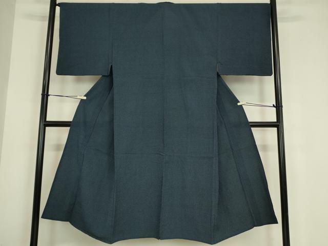 平和屋着物▽男性　本塩沢　単衣　絣文　正絹　逸品　DABE4805az 平和屋着物▽男性 本塩沢 単衣 絣文 正絹 逸品 DABE4805az
