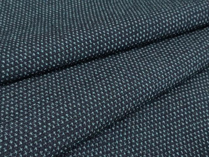 平和屋着物▽男性　本塩沢　単衣　絣文　正絹　逸品　DABE4805az