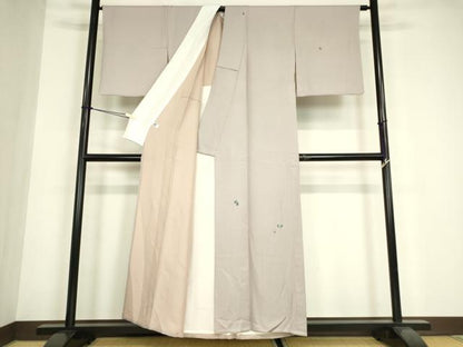 平和屋着物▽訪問着　単衣　舞桜文　金彩　正絹　逸品　DABE4810az