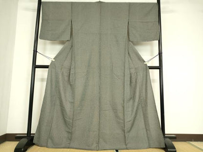 平和屋着物▽江戸小紋　単衣　万筋　洗える着物　DABE4818az