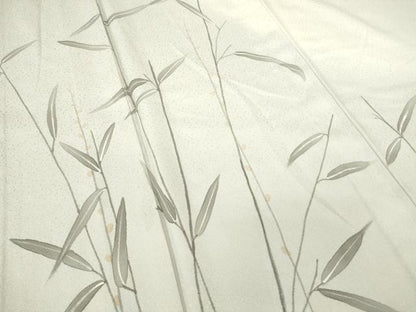 平和屋着物▽訪問着　単衣　作家物　草葉文　手描き　やまと誂製　正絹　逸品　DABE4834az