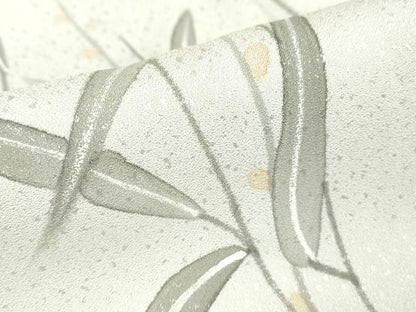 平和屋着物▽訪問着　単衣　作家物　草葉文　手描き　やまと誂製　正絹　逸品　DABE4834az