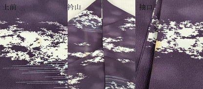 平和屋着物▽小紋　単衣　霞文　洗える着物　DABE4837az