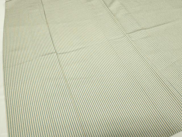 平和屋着物▽小紋　単衣　縞　洗える着物　DABE4857az