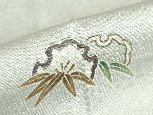 平和屋着物▽小紋　単衣　雪持ち笹文　洗える着物　DABE4866az