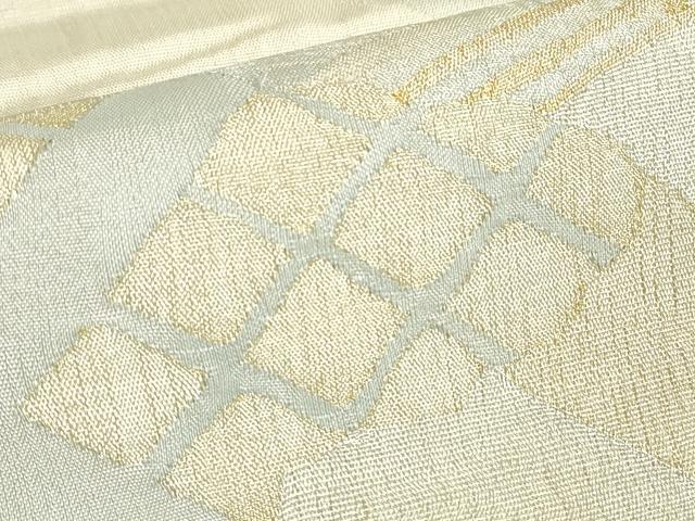 平和屋着物▽綴れ　太鼓柄袋帯　スリーシーズン　春夏秋　すくい織　渡り橋文　金銀糸　正絹　逸品　DABE4874az