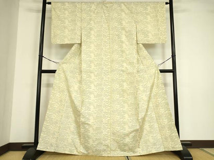 平和屋着物▽本場大島紬 単衣 流水風景文 正絹 逸品 DABE4951az