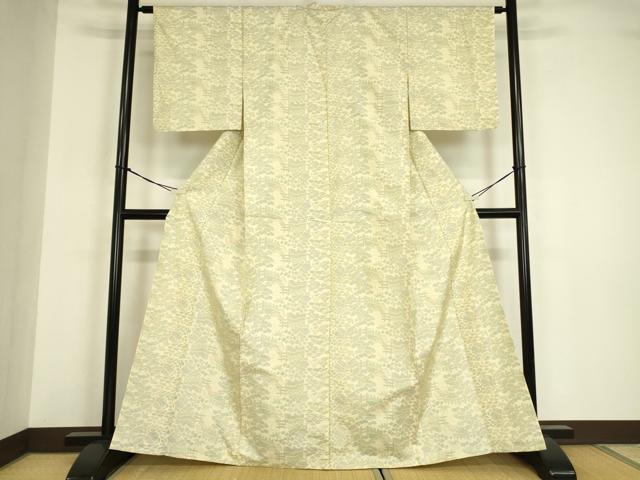 平和屋着物▽本場大島紬 単衣 流水風景文 正絹 逸品 DABE4951az