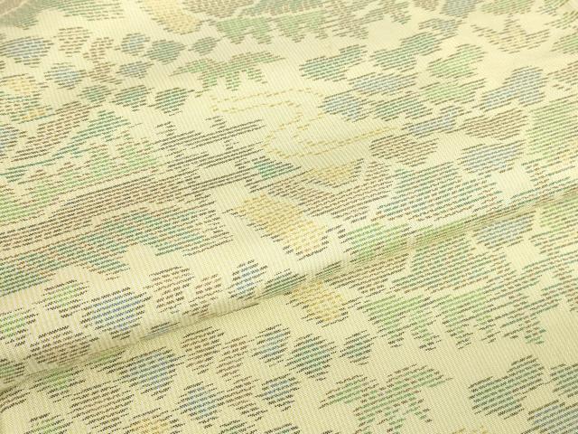 平和屋着物▽本場大島紬 単衣 流水風景文 正絹 逸品 DABE4951az
