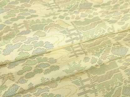 平和屋着物▽本場大島紬 単衣 流水風景文 正絹 逸品 DABE4951az