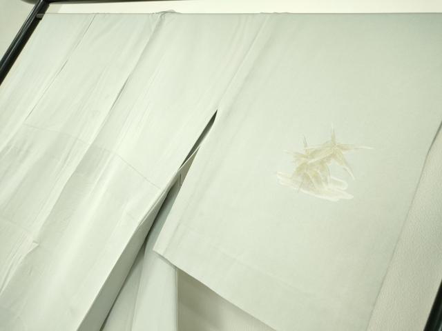 平和屋着物▽訪問着　単衣　笹文　手描き　金彩　正絹　逸品　DABE4952az