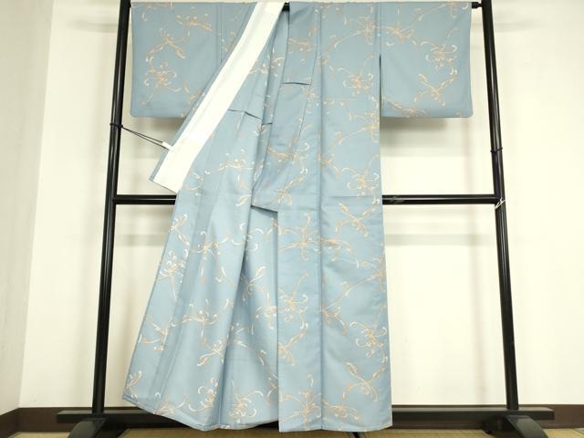 平和屋着物▽小紋　単衣　紐文　洗える着物　DABE4960az