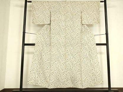 平和屋着物▽上質な小紋　単衣　飛鳥文　正絹　逸品　DABE4975az