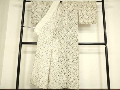 平和屋着物▽上質な小紋　単衣　飛鳥文　正絹　逸品　DABE4975az