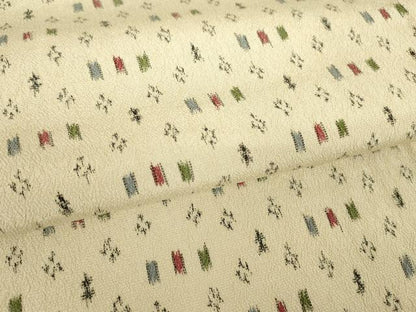 平和屋着物▽上質なお召　単衣　絣文　正絹　逸品　DABE4976az