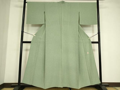 平和屋着物▽江戸小紋　単衣　作家物　霞文　正絹　逸品　DABE4984az