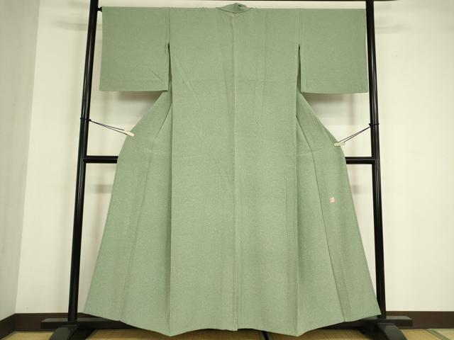 平和屋着物▽江戸小紋　単衣　作家物　霞文　正絹　逸品　DABE4984az