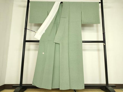 平和屋着物▽江戸小紋　単衣　作家物　霞文　正絹　逸品　DABE4984az