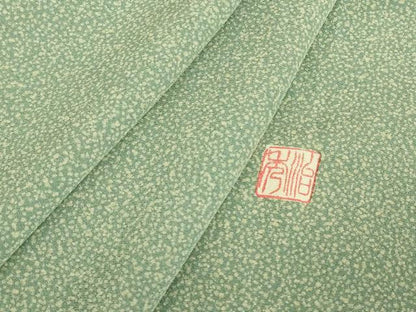 平和屋着物▽江戸小紋　単衣　作家物　霞文　正絹　逸品　DABE4984az