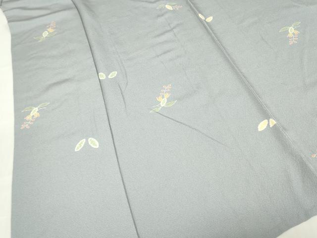 平和屋着物▽上質な小紋　単衣　舞花文　正絹　逸品　DABE4988az